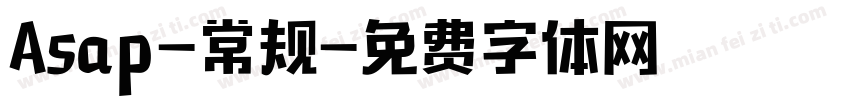 Asap-常规字体转换