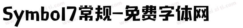 Symbol7常规字体转换