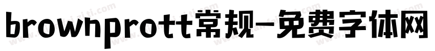 brownprott常规字体转换