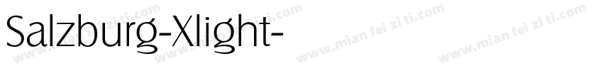 Salzburg-Xlight字体转换
