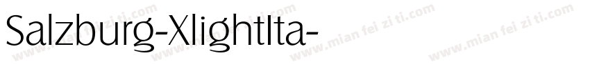 Salzburg-XlightIta字体转换