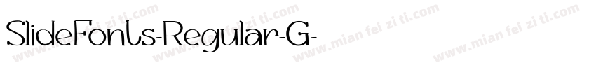 SlideFonts-Regular-G字体转换