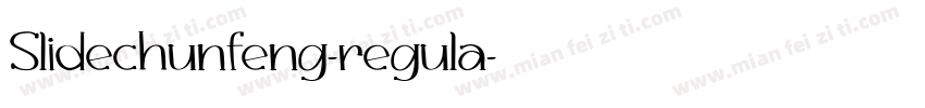 Slidechunfeng-regula字体转换