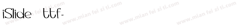 iSlide云犹体ttf字体转换
