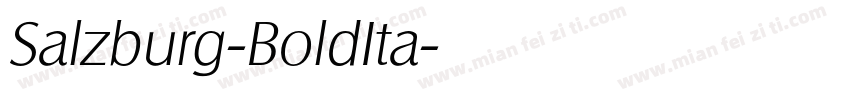 Salzburg-BoldIta字体转换