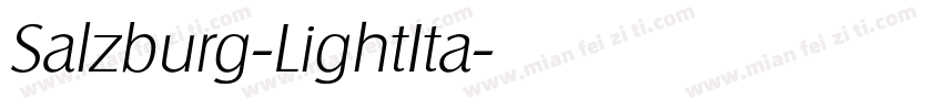 Salzburg-LightIta字体转换