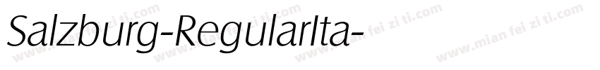 Salzburg-RegularIta字体转换