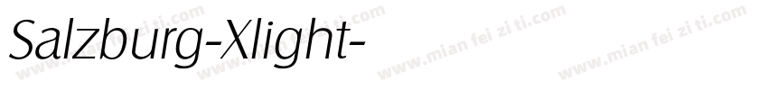 Salzburg-Xlight字体转换