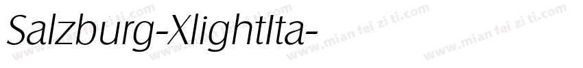 Salzburg-XlightIta字体转换