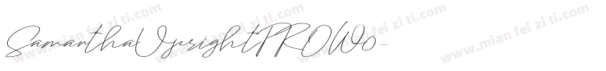 SamanthaUprightPROW0字体转换