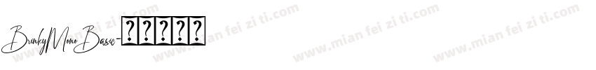 BrinkyMonoBasic字体转换