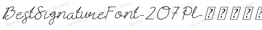 BestSignatureFont-2O7Pl字体转换