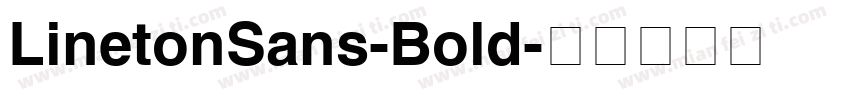 LinetonSans-Bold字体转换