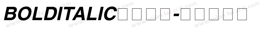 BOLDITALIC字体下载字体转换