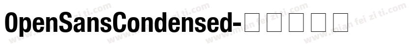 0penSansCondensed字体转换