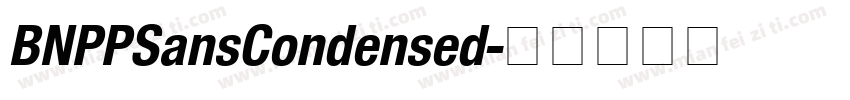 BNPPSansCondensed字体转换