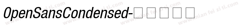 0penSansCondensed字体转换
