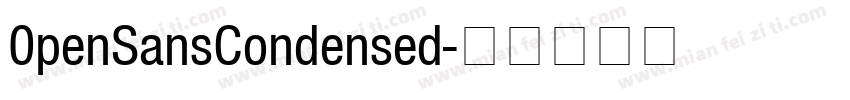 0penSansCondensed字体转换