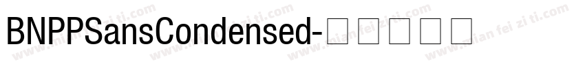 BNPPSansCondensed字体转换