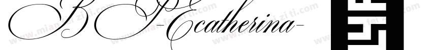 BP-Ecatherina字体转换