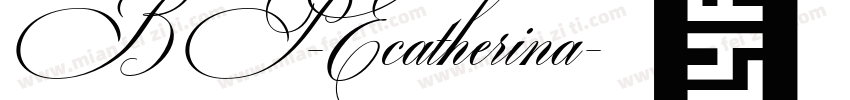 BP-Ecatherina字体转换