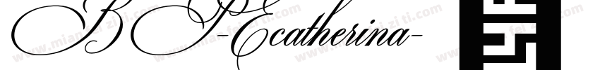 BP-Ecatherina字体转换