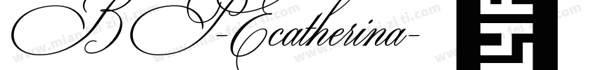BP-Ecatherina字体转换