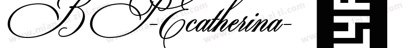 BP-Ecatherina字体转换