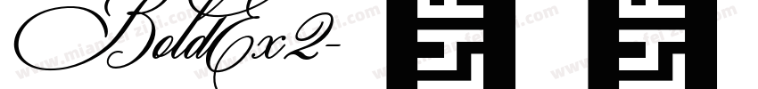BoldEx2字体转换