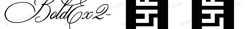 BoldEx2字体转换