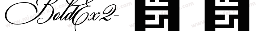 BoldEx2字体转换