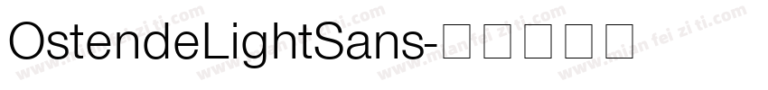 OstendeLightSans字体转换