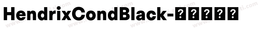 HendrixCondBlack字体转换