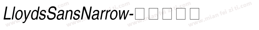 LloydsSansNarrow字体转换