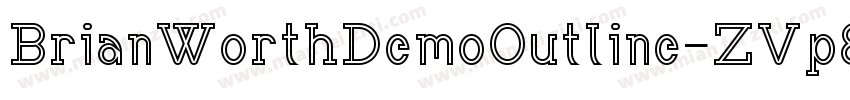 BrianWorthDemoOutline-ZVp83字体转换