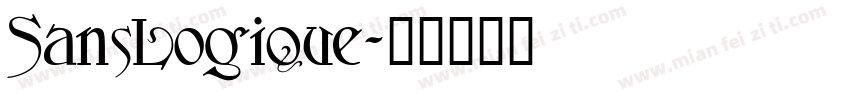 SansLogique字体转换