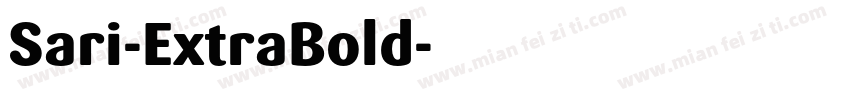 Sari-ExtraBold字体转换