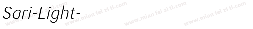 Sari-Light字体转换
