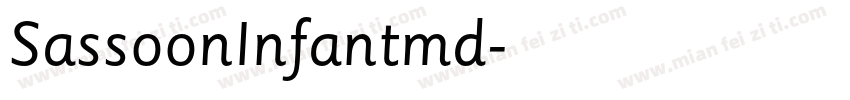 SassoonInfantmd字体转换