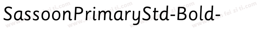 SassoonPrimaryStd-Bold字体转换