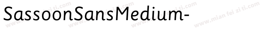 SassoonSansMedium字体转换