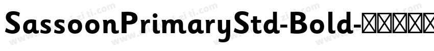 SassoonPrimaryStd-Bold字体转换