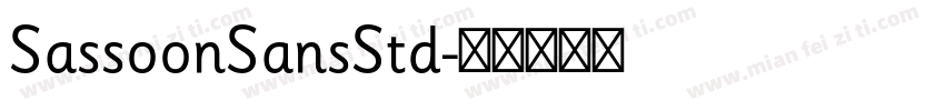 SassoonSansStd字体转换