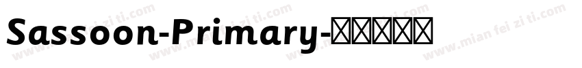 Sassoon-Primary字体转换