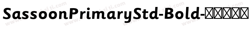 SassoonPrimaryStd-Bold字体转换