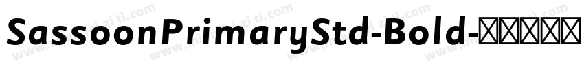 SassoonPrimaryStd-Bold字体转换
