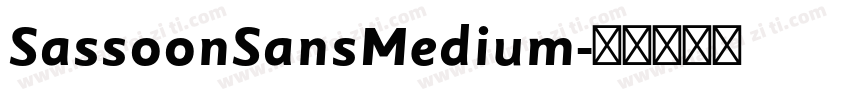 SassoonSansMedium字体转换