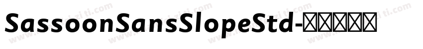 SassoonSansSlopeStd字体转换