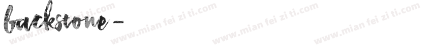 backstone字体转换