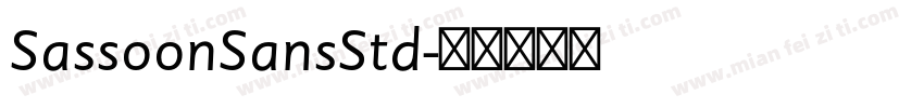 SassoonSansStd字体转换